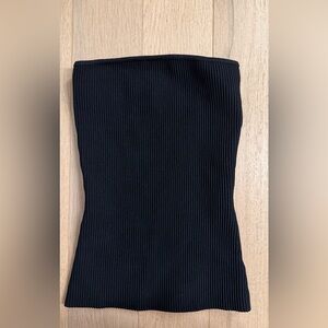 Babaton Aritzia Black Sculpt Knit Tube Top